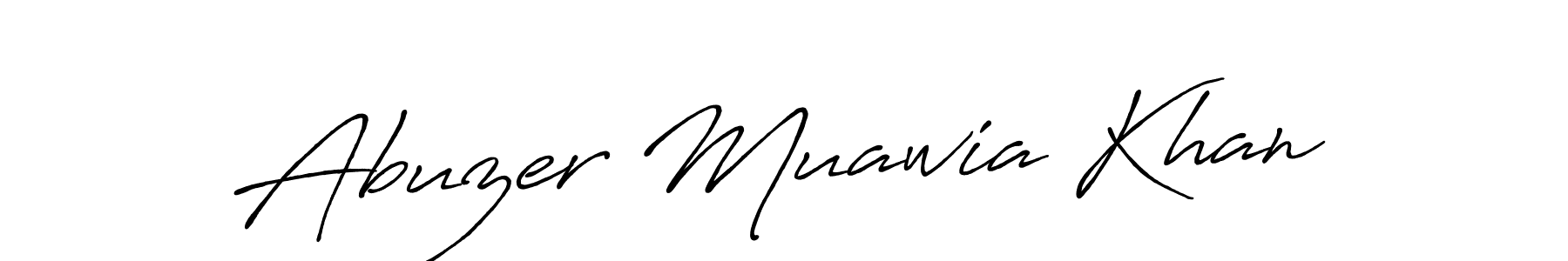 Use a signature maker to create a handwritten signature online. With this signature software, you can design (Antro_Vectra_Bolder) your own signature for name Abuzer Muawia Khan. Abuzer Muawia Khan signature style 7 images and pictures png