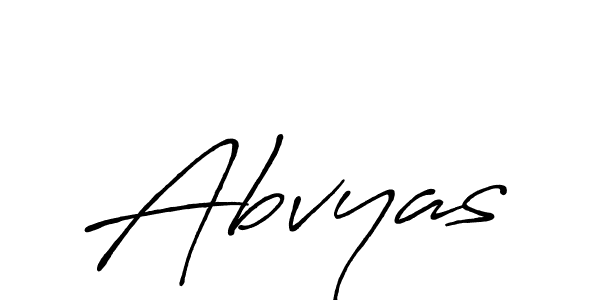 Similarly Antro_Vectra_Bolder is the best handwritten signature design. Signature creator online .You can use it as an online autograph creator for name Abvyas. Abvyas signature style 7 images and pictures png
