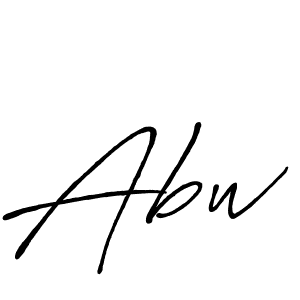 The best way (Antro_Vectra_Bolder) to make a short signature is to pick only two or three words in your name. The name Abw include a total of six letters. For converting this name. Abw signature style 7 images and pictures png