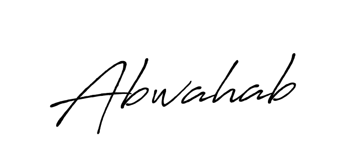 Make a beautiful signature design for name Abwahab. Use this online signature maker to create a handwritten signature for free. Abwahab signature style 7 images and pictures png