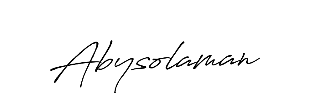 Create a beautiful signature design for name Abysolaman. With this signature (Antro_Vectra_Bolder) fonts, you can make a handwritten signature for free. Abysolaman signature style 7 images and pictures png