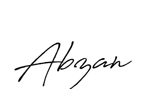Make a beautiful signature design for name Abzan. With this signature (Antro_Vectra_Bolder) style, you can create a handwritten signature for free. Abzan signature style 7 images and pictures png