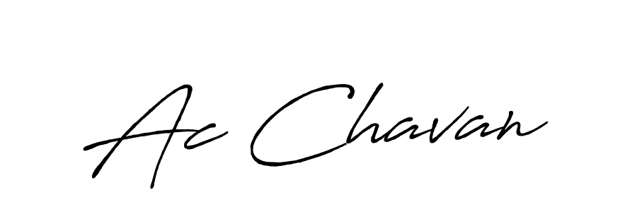 How to make Ac Chavan signature? Antro_Vectra_Bolder is a professional autograph style. Create handwritten signature for Ac Chavan name. Ac Chavan signature style 7 images and pictures png