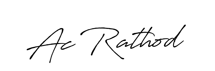 How to make Ac Rathod name signature. Use Antro_Vectra_Bolder style for creating short signs online. This is the latest handwritten sign. Ac Rathod signature style 7 images and pictures png