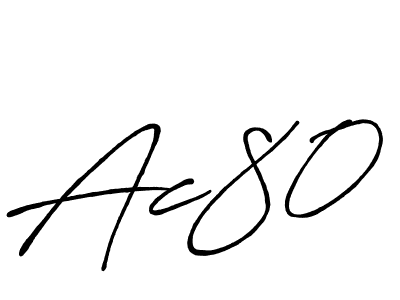 Ac80 stylish signature style. Best Handwritten Sign (Antro_Vectra_Bolder) for my name. Handwritten Signature Collection Ideas for my name Ac80. Ac80 signature style 7 images and pictures png