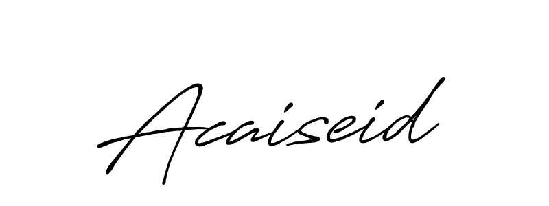 The best way (Antro_Vectra_Bolder) to make a short signature is to pick only two or three words in your name. The name Acaiseid include a total of six letters. For converting this name. Acaiseid signature style 7 images and pictures png