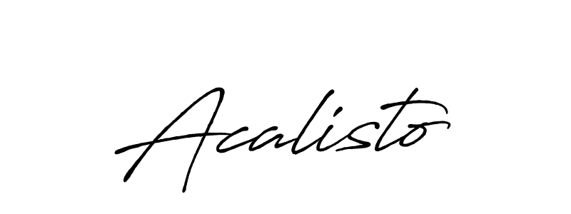 Design your own signature with our free online signature maker. With this signature software, you can create a handwritten (Antro_Vectra_Bolder) signature for name Acalisto. Acalisto signature style 7 images and pictures png