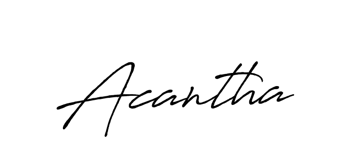 if you are searching for the best signature style for your name Acantha. so please give up your signature search. here we have designed multiple signature styles  using Antro_Vectra_Bolder. Acantha signature style 7 images and pictures png