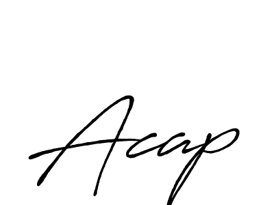 How to make Acap signature? Antro_Vectra_Bolder is a professional autograph style. Create handwritten signature for Acap name. Acap signature style 7 images and pictures png