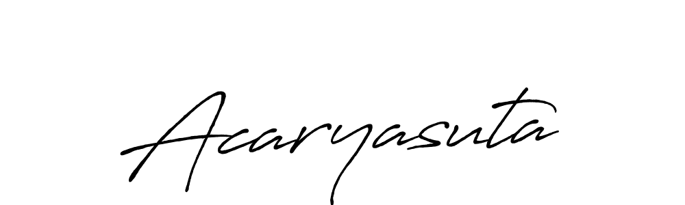 Also we have Acaryasuta name is the best signature style. Create professional handwritten signature collection using Antro_Vectra_Bolder autograph style. Acaryasuta signature style 7 images and pictures png