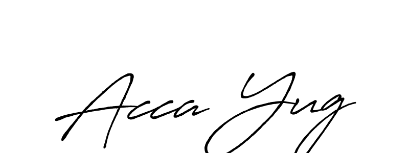 Antro_Vectra_Bolder is a professional signature style that is perfect for those who want to add a touch of class to their signature. It is also a great choice for those who want to make their signature more unique. Get Acca Yug name to fancy signature for free. Acca Yug signature style 7 images and pictures png