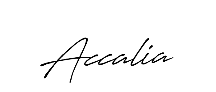 How to make Accalia signature? Antro_Vectra_Bolder is a professional autograph style. Create handwritten signature for Accalia name. Accalia signature style 7 images and pictures png