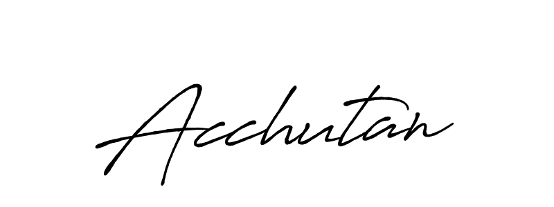 Acchutan stylish signature style. Best Handwritten Sign (Antro_Vectra_Bolder) for my name. Handwritten Signature Collection Ideas for my name Acchutan. Acchutan signature style 7 images and pictures png