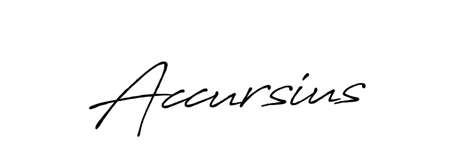 Make a beautiful signature design for name Accursius. With this signature (Antro_Vectra_Bolder) style, you can create a handwritten signature for free. Accursius signature style 7 images and pictures png