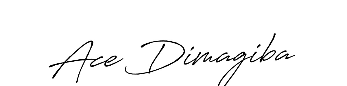 Also we have Ace Dimagiba name is the best signature style. Create professional handwritten signature collection using Antro_Vectra_Bolder autograph style. Ace Dimagiba signature style 7 images and pictures png