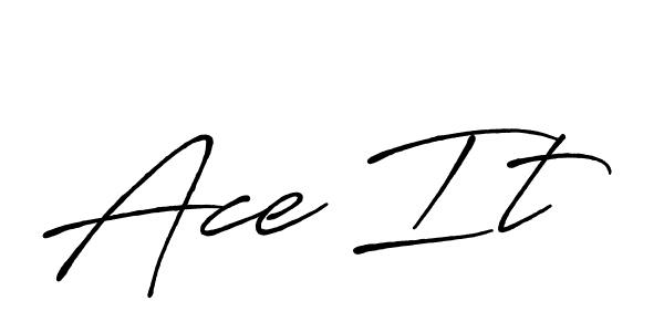 This is the best signature style for the Ace It name. Also you like these signature font (Antro_Vectra_Bolder). Mix name signature. Ace It signature style 7 images and pictures png