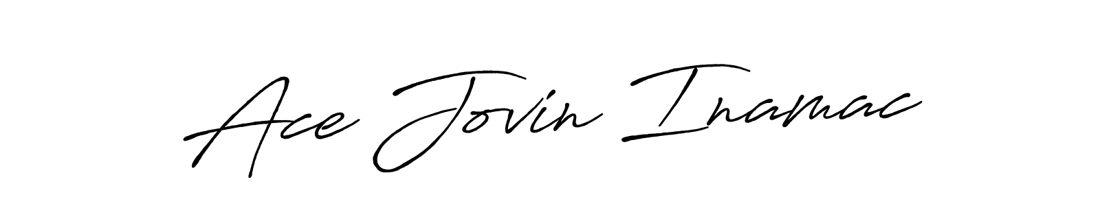 Also You can easily find your signature by using the search form. We will create Ace Jovin Inamac name handwritten signature images for you free of cost using Antro_Vectra_Bolder sign style. Ace Jovin Inamac signature style 7 images and pictures png