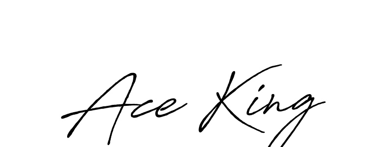 The best way (Antro_Vectra_Bolder) to make a short signature is to pick only two or three words in your name. The name Ace King include a total of six letters. For converting this name. Ace King signature style 7 images and pictures png