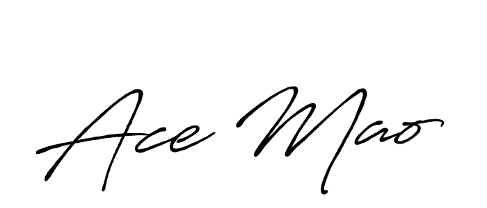 How to make Ace Mao name signature. Use Antro_Vectra_Bolder style for creating short signs online. This is the latest handwritten sign. Ace Mao signature style 7 images and pictures png