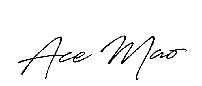 How to make Ace Mao signature? Antro_Vectra_Bolder is a professional autograph style. Create handwritten signature for Ace Mao name. Ace Mao signature style 7 images and pictures png