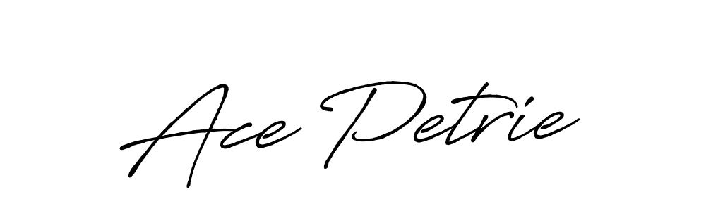 Use a signature maker to create a handwritten signature online. With this signature software, you can design (Antro_Vectra_Bolder) your own signature for name Ace Petrie. Ace Petrie signature style 7 images and pictures png