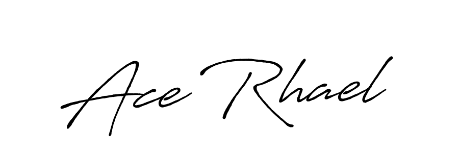 Make a beautiful signature design for name Ace Rhael. With this signature (Antro_Vectra_Bolder) style, you can create a handwritten signature for free. Ace Rhael signature style 7 images and pictures png