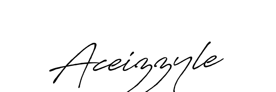 Use a signature maker to create a handwritten signature online. With this signature software, you can design (Antro_Vectra_Bolder) your own signature for name Aceizzyle. Aceizzyle signature style 7 images and pictures png