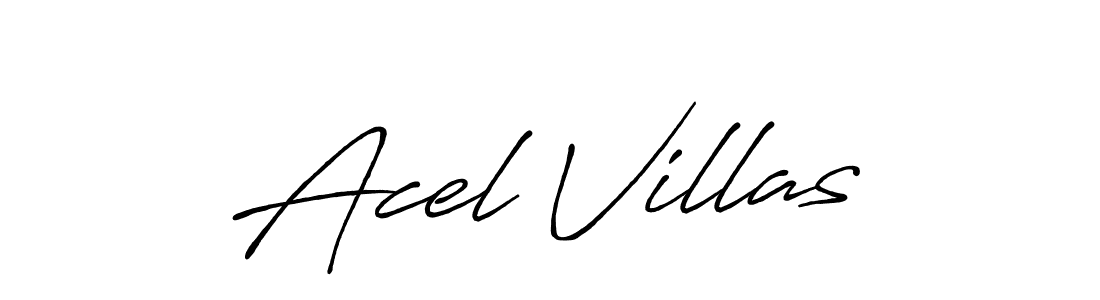 Use a signature maker to create a handwritten signature online. With this signature software, you can design (Antro_Vectra_Bolder) your own signature for name Acel Villas. Acel Villas signature style 7 images and pictures png