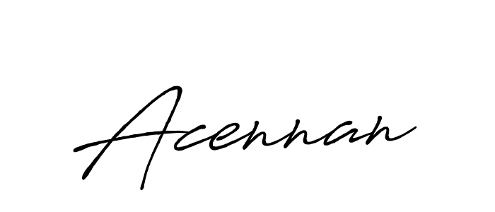 Acennan stylish signature style. Best Handwritten Sign (Antro_Vectra_Bolder) for my name. Handwritten Signature Collection Ideas for my name Acennan. Acennan signature style 7 images and pictures png
