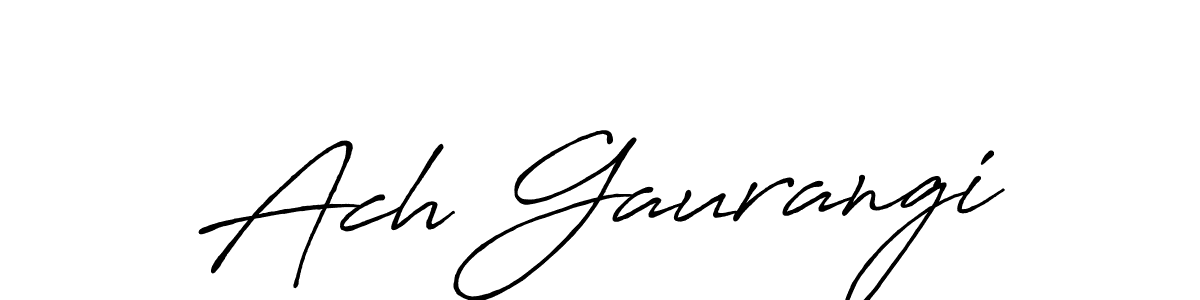 The best way (Antro_Vectra_Bolder) to make a short signature is to pick only two or three words in your name. The name Ach Gaurangi include a total of six letters. For converting this name. Ach Gaurangi signature style 7 images and pictures png