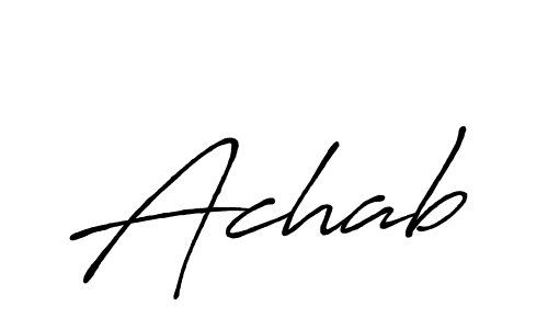 Once you've used our free online signature maker to create your best signature Antro_Vectra_Bolder style, it's time to enjoy all of the benefits that Achab name signing documents. Achab signature style 7 images and pictures png