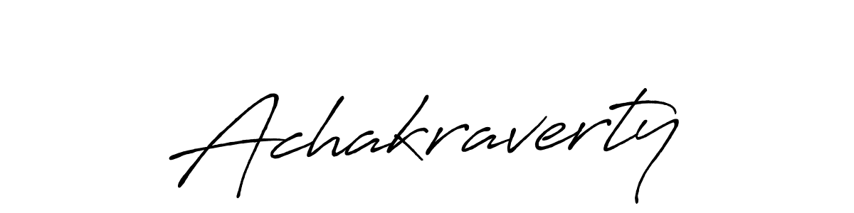 Design your own signature with our free online signature maker. With this signature software, you can create a handwritten (Antro_Vectra_Bolder) signature for name Achakraverty. Achakraverty signature style 7 images and pictures png