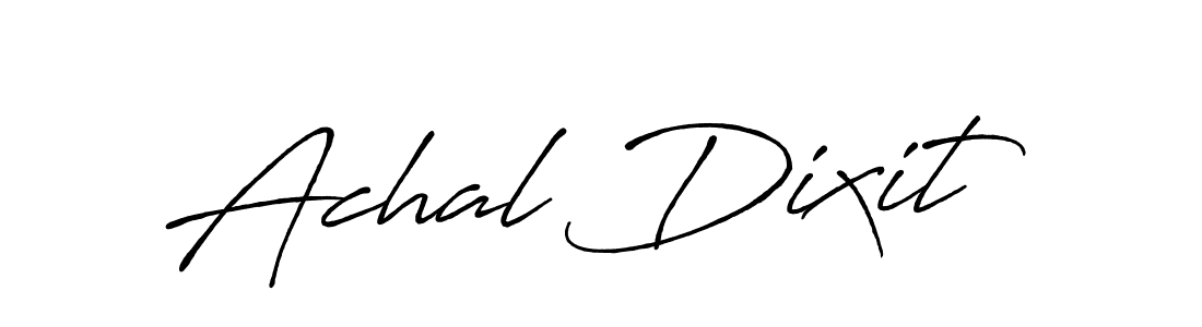 Achal Dixit stylish signature style. Best Handwritten Sign (Antro_Vectra_Bolder) for my name. Handwritten Signature Collection Ideas for my name Achal Dixit. Achal Dixit signature style 7 images and pictures png