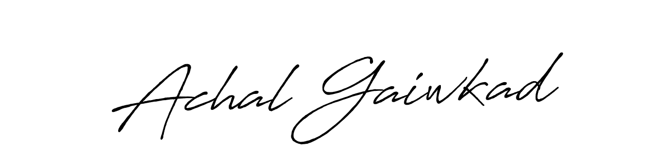 Also we have Achal Gaiwkad name is the best signature style. Create professional handwritten signature collection using Antro_Vectra_Bolder autograph style. Achal Gaiwkad signature style 7 images and pictures png
