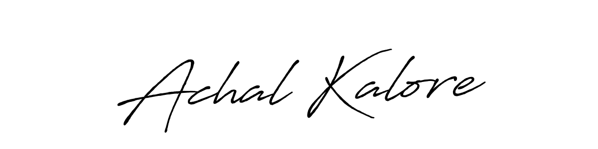 Also we have Achal Kalore name is the best signature style. Create professional handwritten signature collection using Antro_Vectra_Bolder autograph style. Achal Kalore signature style 7 images and pictures png