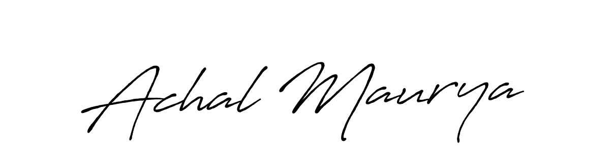 You can use this online signature creator to create a handwritten signature for the name Achal Maurya. This is the best online autograph maker. Achal Maurya signature style 7 images and pictures png