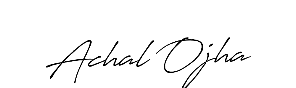 This is the best signature style for the Achal Ojha name. Also you like these signature font (Antro_Vectra_Bolder). Mix name signature. Achal Ojha signature style 7 images and pictures png
