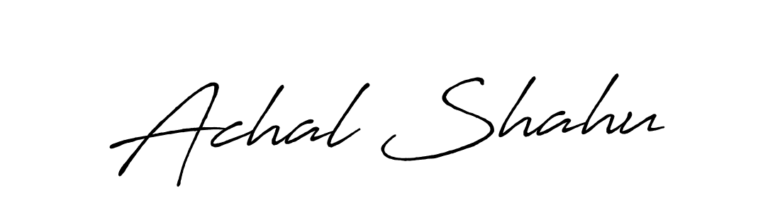 Make a beautiful signature design for name Achal Shahu. Use this online signature maker to create a handwritten signature for free. Achal Shahu signature style 7 images and pictures png