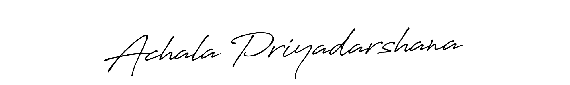 Use a signature maker to create a handwritten signature online. With this signature software, you can design (Antro_Vectra_Bolder) your own signature for name Achala Priyadarshana. Achala Priyadarshana signature style 7 images and pictures png