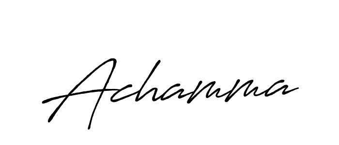Make a beautiful signature design for name Achamma. With this signature (Antro_Vectra_Bolder) style, you can create a handwritten signature for free. Achamma signature style 7 images and pictures png