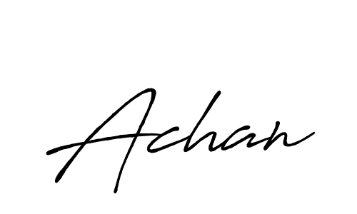 How to make Achan name signature. Use Antro_Vectra_Bolder style for creating short signs online. This is the latest handwritten sign. Achan signature style 7 images and pictures png