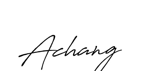 It looks lik you need a new signature style for name Achang. Design unique handwritten (Antro_Vectra_Bolder) signature with our free signature maker in just a few clicks. Achang signature style 7 images and pictures png