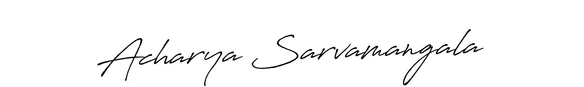 Use a signature maker to create a handwritten signature online. With this signature software, you can design (Antro_Vectra_Bolder) your own signature for name Acharya Sarvamangala. Acharya Sarvamangala signature style 7 images and pictures png