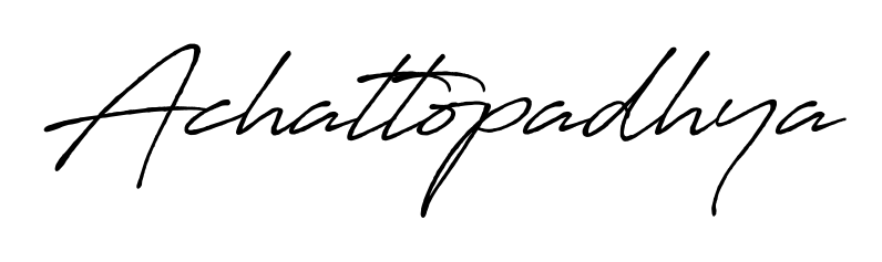 An effortless, minimalist signature concept for Achattopadhya using Antro_Vectra_Bolder design. Clean lines that look great on any document. Achattopadhya signature style 7 images and pictures png
