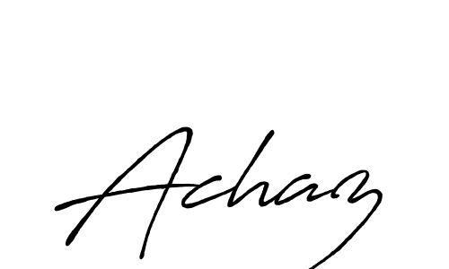 Make a beautiful signature design for name Achaz. With this signature (Antro_Vectra_Bolder) style, you can create a handwritten signature for free. Achaz signature style 7 images and pictures png