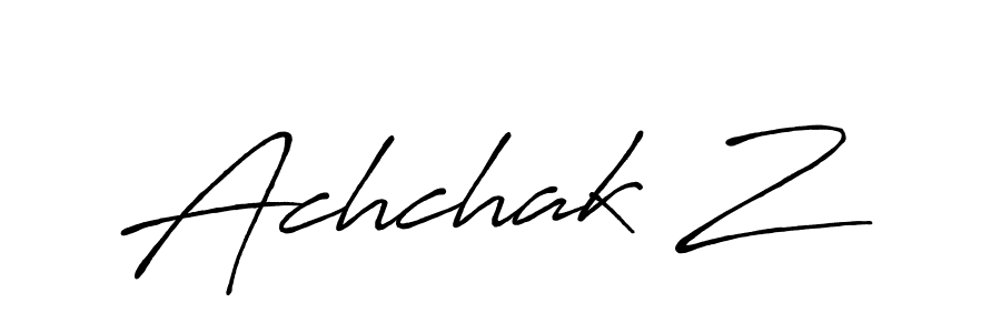 It looks lik you need a new signature style for name Achchak Z. Design unique handwritten (Antro_Vectra_Bolder) signature with our free signature maker in just a few clicks. Achchak Z signature style 7 images and pictures png