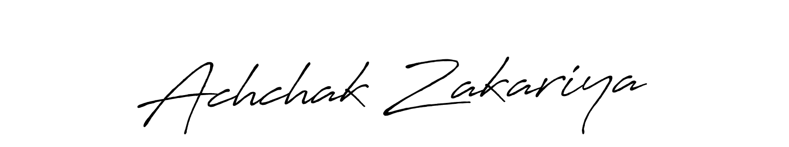 You should practise on your own different ways (Antro_Vectra_Bolder) to write your name (Achchak Zakariya) in signature. don't let someone else do it for you. Achchak Zakariya signature style 7 images and pictures png