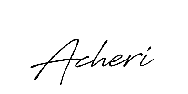You should practise on your own different ways (Antro_Vectra_Bolder) to write your name (Acheri) in signature. don't let someone else do it for you. Acheri signature style 7 images and pictures png