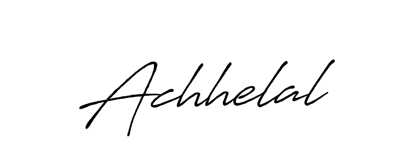 Make a beautiful signature design for name Achhelal. With this signature (Antro_Vectra_Bolder) style, you can create a handwritten signature for free. Achhelal signature style 7 images and pictures png