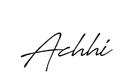 Create a beautiful signature design for name Achhi. With this signature (Antro_Vectra_Bolder) fonts, you can make a handwritten signature for free. Achhi signature style 7 images and pictures png